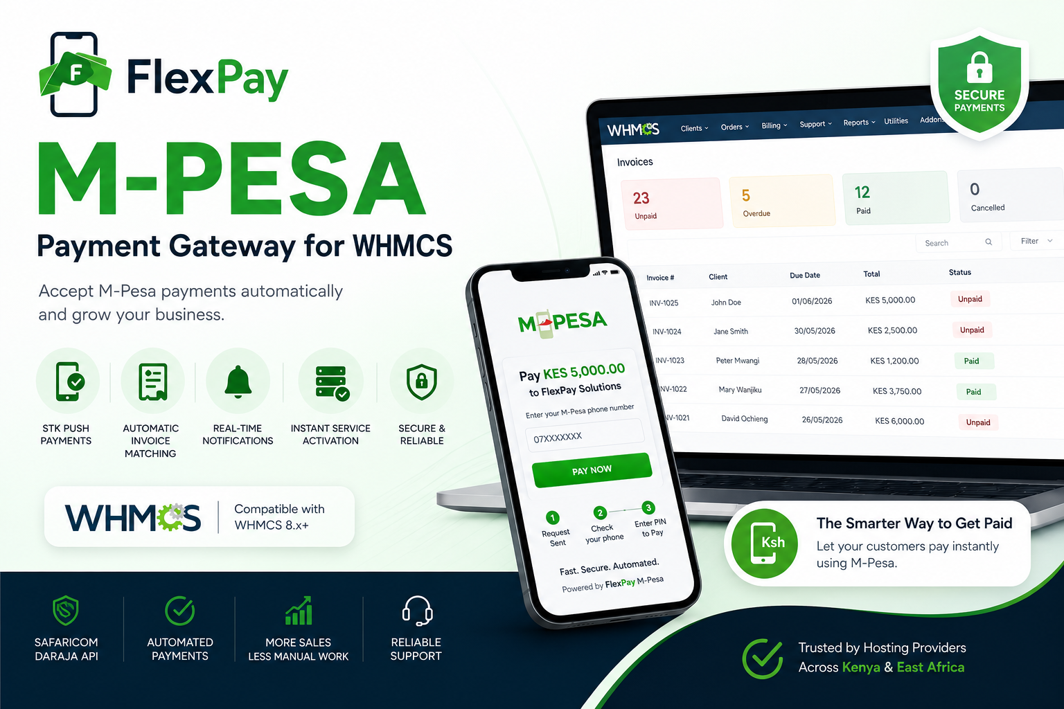 FlexPay M-PESA WHMCS Module